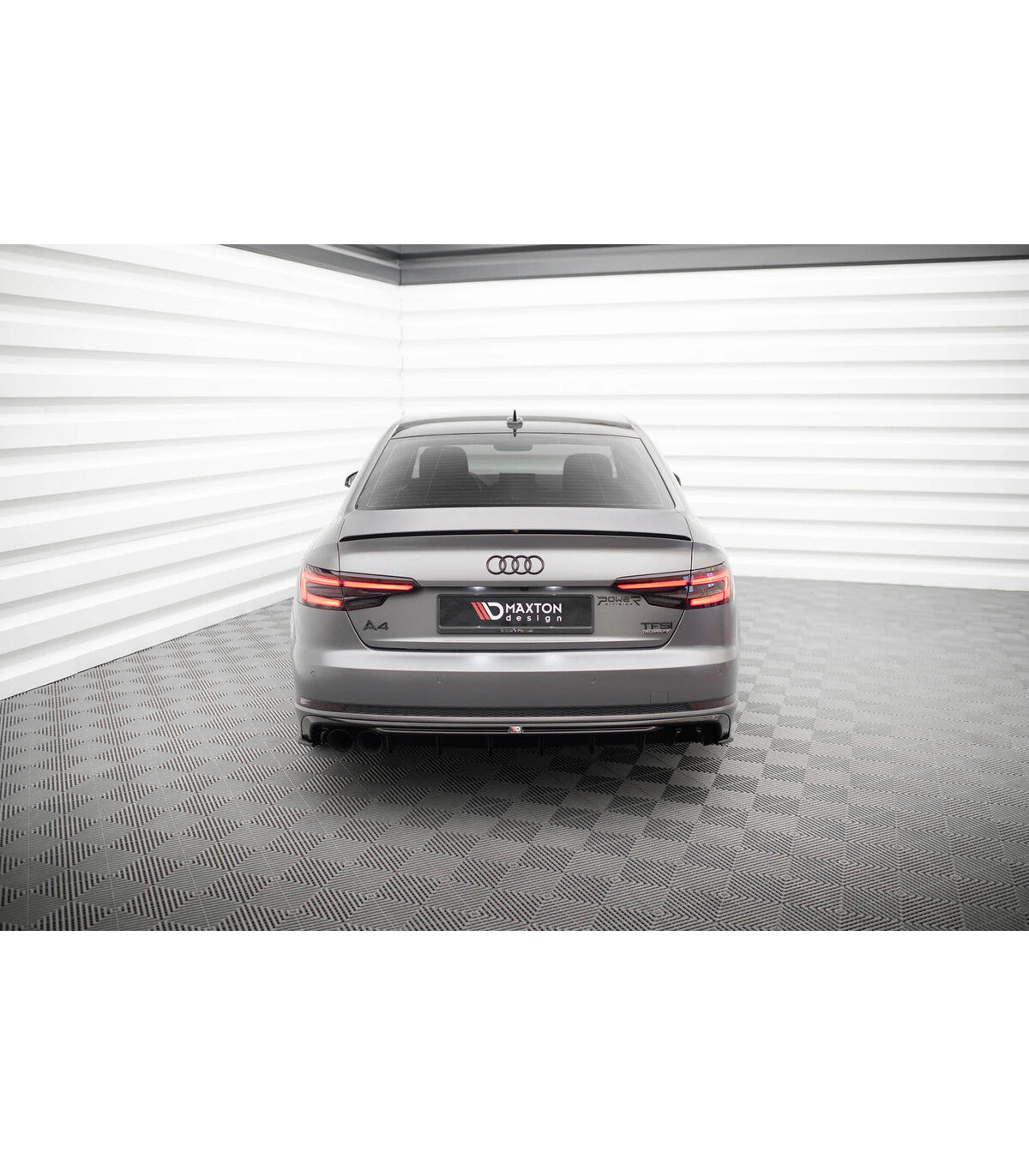 🏁 Difusor Maxton Design Audi A4 S-Line B9 – Doble salida izquierda