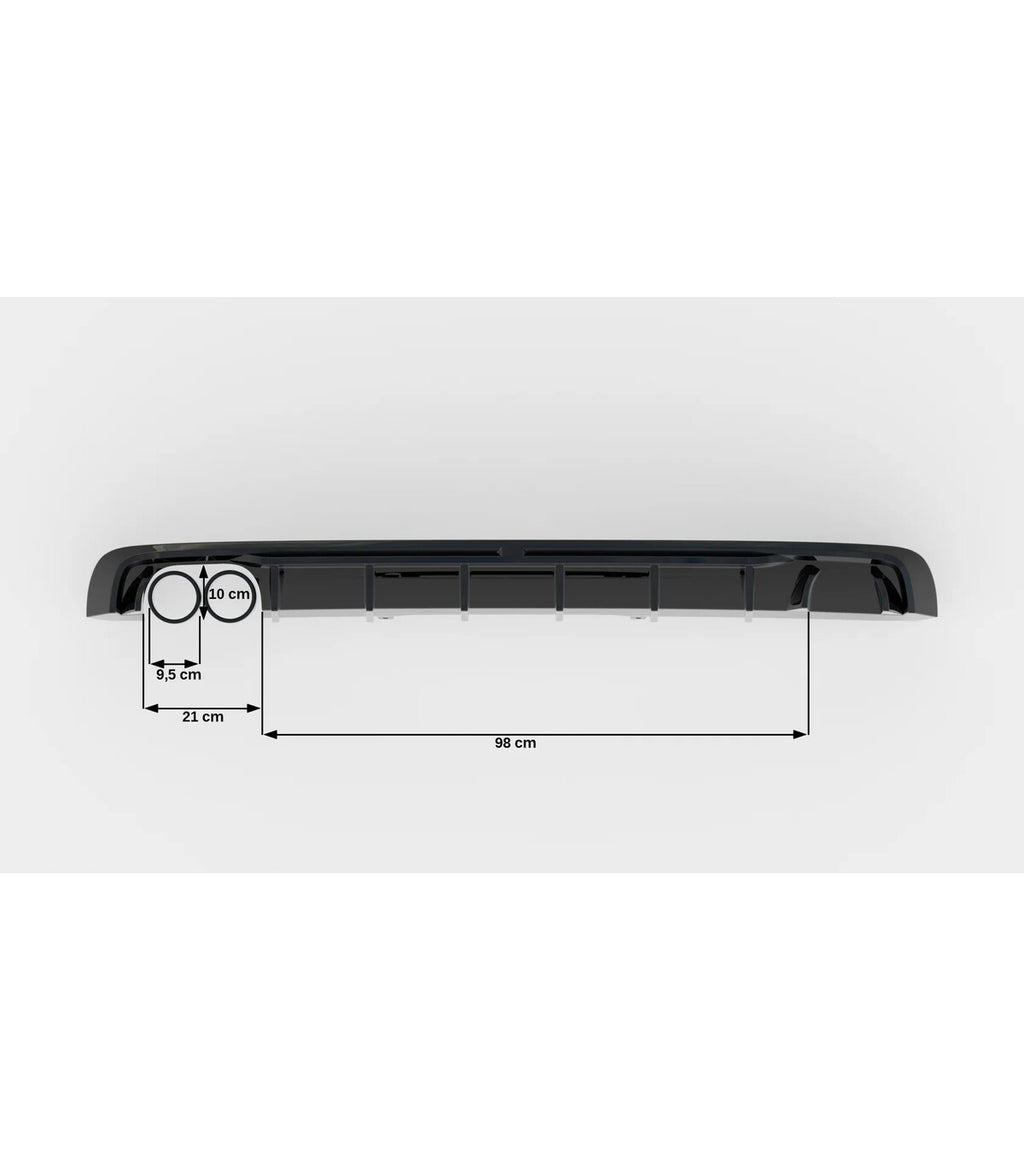 🏁 Difusor Maxton Design Audi A4 S-Line B9 – Doble salida izquierda