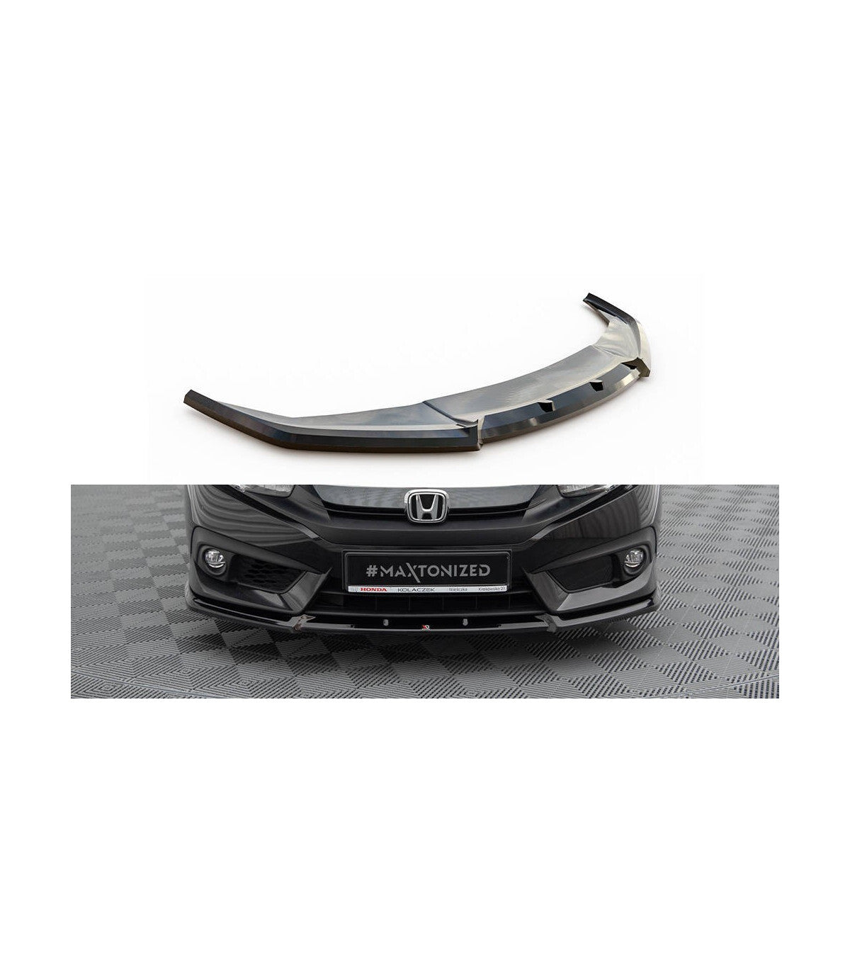 🏁 Lip V.1 Maxton Design Honda Civic Sedán Mk10