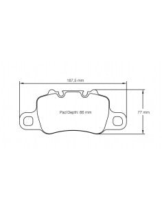 Pastillas Pagid Racing RSL29 Porsche 718 Cayman 982 4.0 GT4 RS traseras (Disco acero)