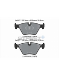 Pastillas Pagid Street+ BMW M3 E36/E46 delanteras