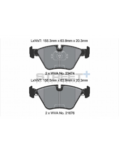 Pastillas Pagid Street+ BMW M3 E36/E46 delanteras