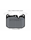 Pastillas Pagid Street+ BMW Serie 1 F40 delanteras (Pinza Brembo)