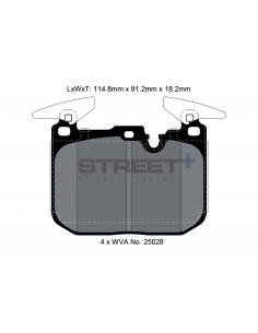 Pastillas Pagid Street+ BMW Serie 1 F40 delanteras (Pinza Brembo)