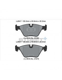 Pastillas Pagid Street+ BMW Serie 3 E46 330i/330d delanteras