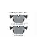 Pastillas Pagid Street+ BMW Serie 3 E46 330i/330d/M3 traseras