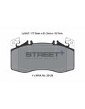 Pastillas Pagid Street+ Mercedes-Benz Clase A 45 AMG W177 delanteras (Con paquete Sport)