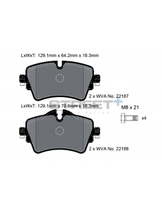 Pastillas Pagid Street+ Mini Cooper/One F55/F56/F57 exc. JCW delanteras (Pinza TRW)(Tipo 2)