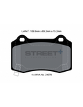 Pastillas Pagid Street+ Peugeot 208 1.6 GTI delanteras (Disco 323mm)