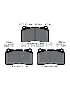 Pastillas Pagid Street+ Renault Megane III RS delanteras (Tipo 1)