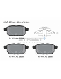 Pastillas Pagid Street+ Suzuki Swift V 1.4 Sport traseras