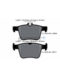 Pastillas Pagid Street+ Volkswagen Golf VII traseras (Tipo 1)